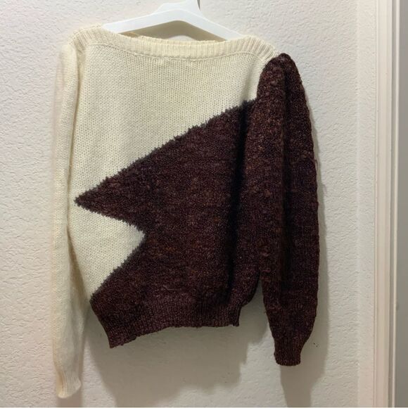 Vintage Susann D sweater knit Size L Acrylic Nylon red Sweater - Picture 5 of 7